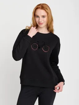 GreenBomb GREENBOMB Bike Flock Canty - Gemütliches Sweatshirt aus Bio-Baumwolle / hochwertiger Print / GOTS / Fair & Vegan – Produktbild 1 von 1