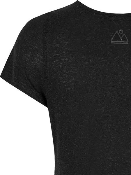nice to meet me nice to meet me Earth T . TENCEL Lyocell mit Hanf, Black melange, – Produktbild 3 von 3