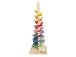 Magic Wood Kugelbahn Klangbaum groß aus Holz bunt lasiert, 6 Murmeln Höhe 72 cm – Produktbild 1 von 1