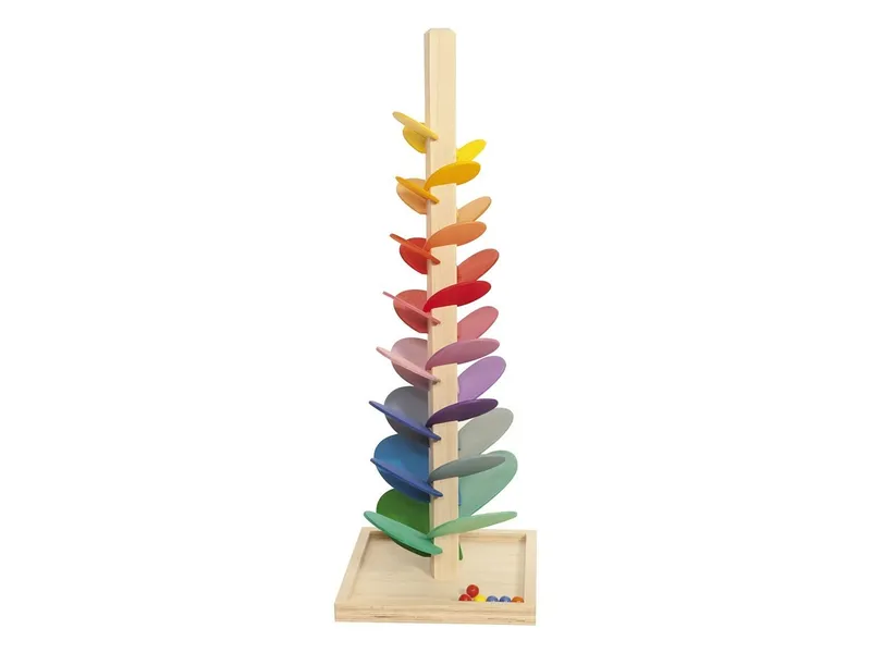 Magic Wood Magic Wood Kugelbahn Klangbaum groß aus Holz, 6 Murmeln Höhe 72 cm, Mehrfarbig, – Produktbild 1 von 2