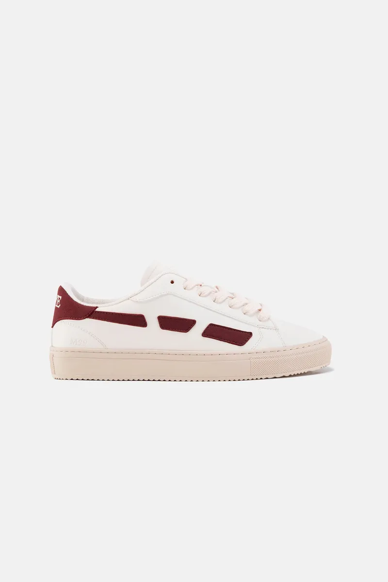 SAYE SAYE Herren vegan Sneaker M99 Stadt Granat, Weiß, – Produktbild 1 von 2