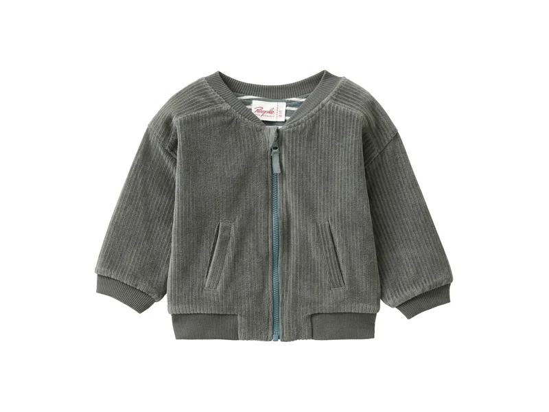 People Wear Organic People Wear Organic Nicki-Sweatjacke eukalyptus 74/80, Grün, – Produktbild 1 von 2