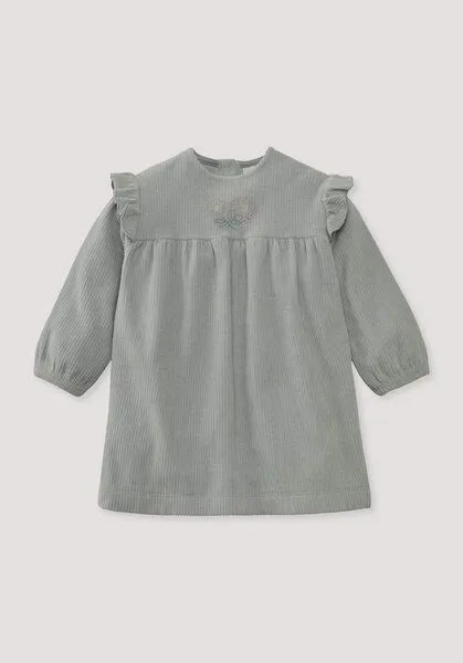 hessnatur hessnatur Cord Kleid aus reiner Bio-Baumwolle, Nebelblau, – Produktbild 1 von 3