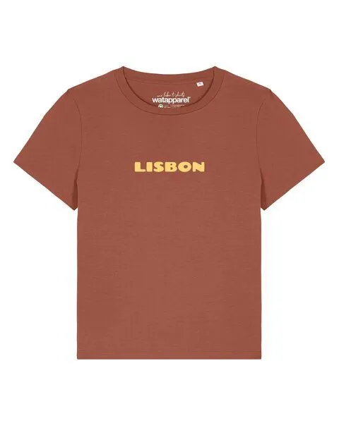 watapparel watapparel T-Shirt Frauen Lisbon Flora, Heritage brown, – Produktbild 1 von 3