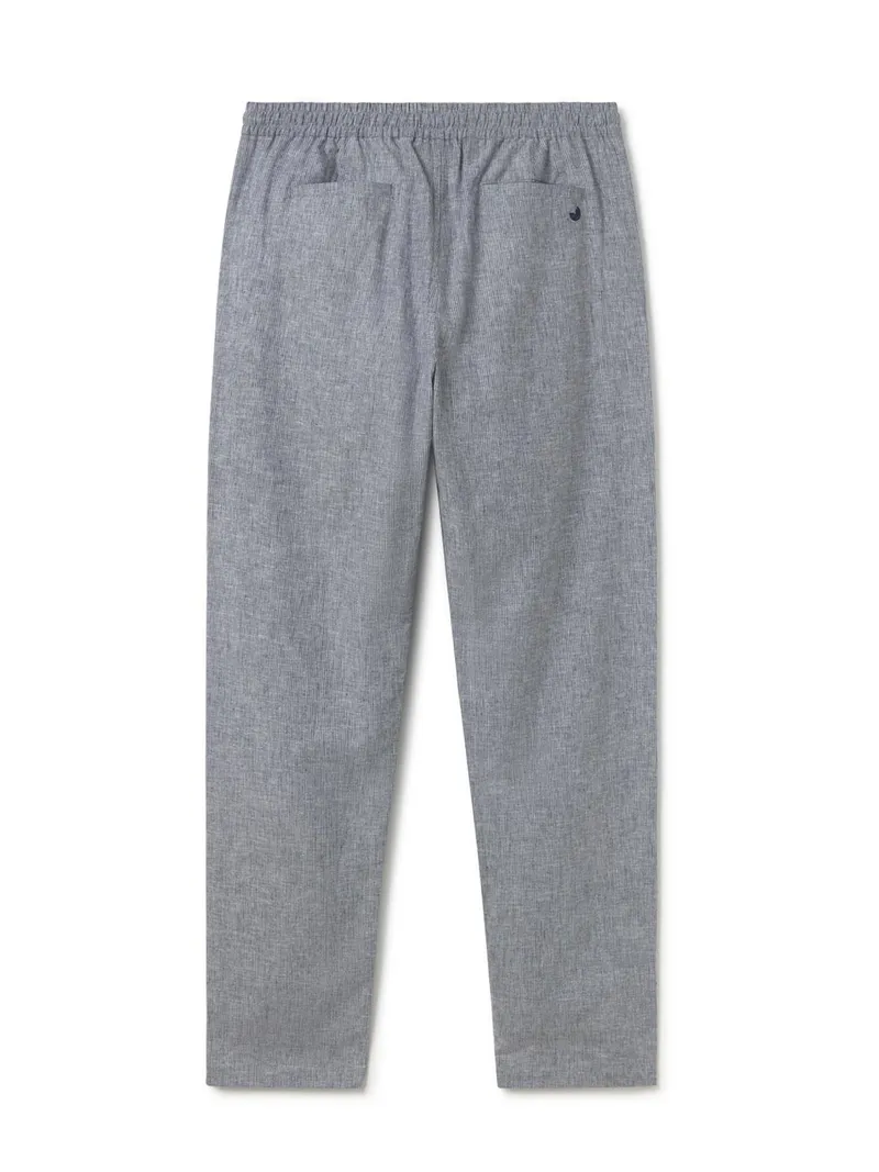 TWOTHIRDS TWOTHIRDS Herren vegan Hose San Vicente Marineblau Gestreift, Dunkelblau, – Produktbild 1 von 2