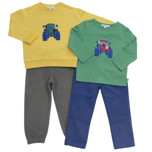 Enfant Terrible Enfant Terrible Shirt, Bouclé traktorstickerei grass, – Produktbild 3 von 4