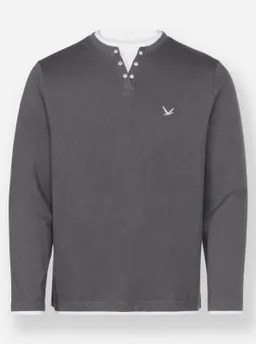 Catamaran Langarmshirt marine + anthrazit – Produktbild 1 von 1