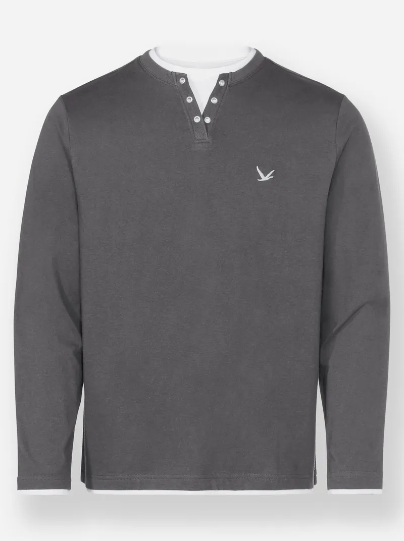 Catamaran Langarmshirt marine + anthrazit, Marine + anthrazit, – Produktbild 1 von 3