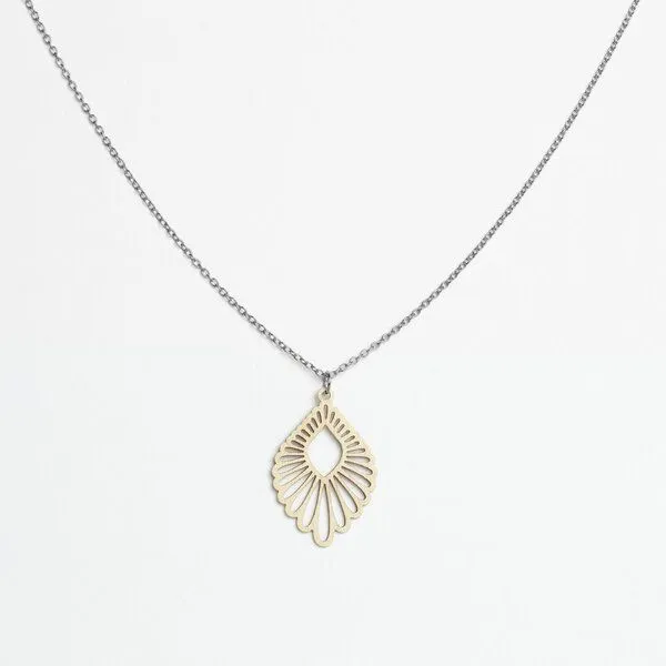 feinformart feinformart Kette mit Holzanhänger 'Mindful', Natur (beige), – Produktbild 2 von 5