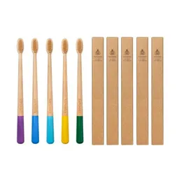 SuperBee SuperBee Bambuszahnbürsten – 5er-Set: Umweltfreundlich, vegan, BPA-frei – Produktbild 1 von 1