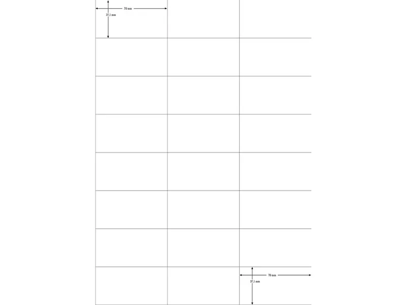 memo-Etiketten 70 x 37,1 mm, 2400 Stk. B-Ware (K9208) – Produktbild 1 von 1