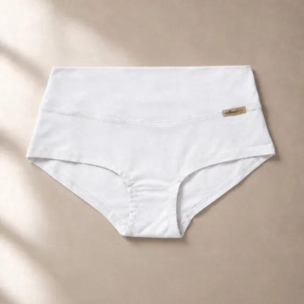 comazo|earth comazo|earth Fairtrade Umstands-Pants | GOTS zertifiziert, Weiss, – Produktbild 3 von 5
