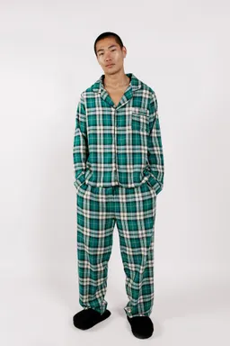 KOMODO KOMODO Herren vegan Pyjama-Set Jim Jam Grün – Produktbild 1 von 1
