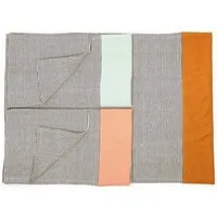 El Puente El Puente Geschirrtücher, 3er-Set | Fair Trade & Handmade aus Indien, Petrol, – Produktbild 1 von 1
