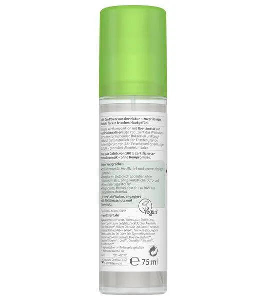 lavera lavera Deospray Refresh mit Limette – Produktbild 3 von 6