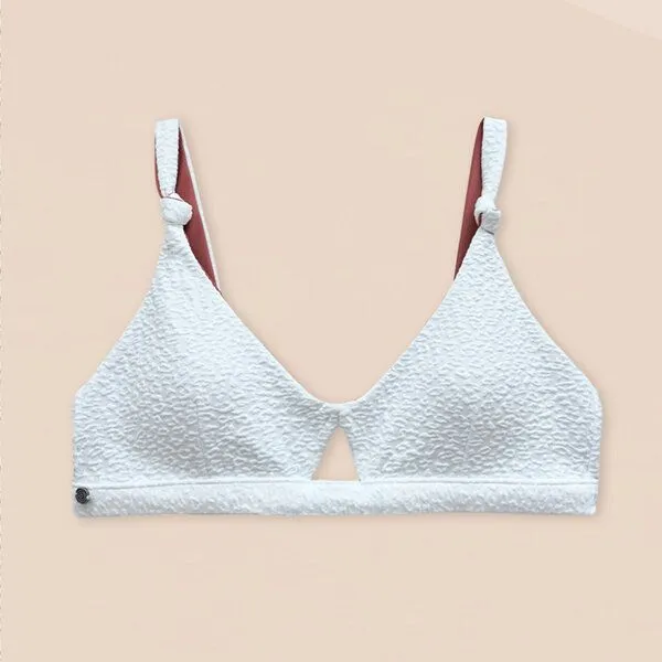 Woodlike Ocean Woodlike Ocean Coral Bikini Top - white / rose brown / lila, Weiss, – Produktbild 4 von 4