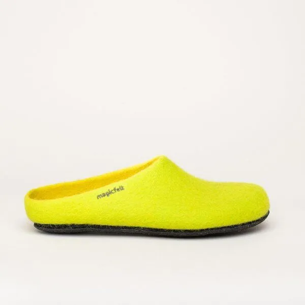 Magicfelt Magicfelt Filz-Hausschuh 709 aus 100% Merino-Wolle für Damen & Herren, Limone, – Produktbild 4 von 4