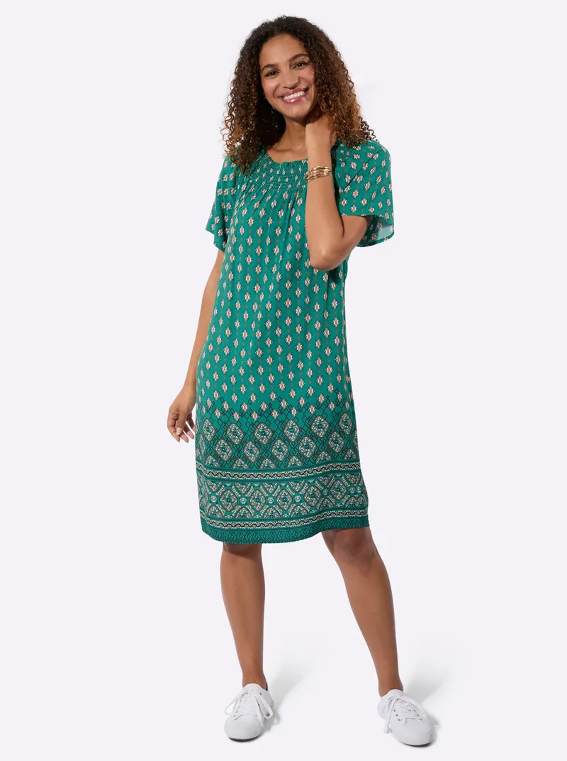 Witt Druckkleid, Grün-bedruckt, – Produktbild 2 von 3