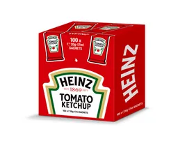 Heinz Heinz Saucen, Heinz Tomato Ketchup CUBE Sachet fruchtig würzig 100 x 17ml 1700ml – Produktbild 1 von 1