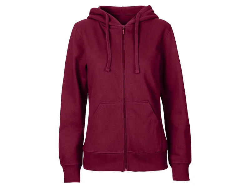 Neutral Neutral® Damen College Hoodie Zoodie Hoody Kapuzenjacke Sweatjacke Ladies only, Bordeaux, – Produktbild 1 von 4