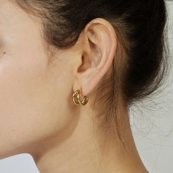 ELEKTROPULLI Creolen in 15mm von Elektropulli, Gold, – Produktbild 4 von 8
