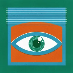 Photocircle Photocircle Poster / Leinwandbild - One Look Is Enough - green eye – Produktbild 1 von 1