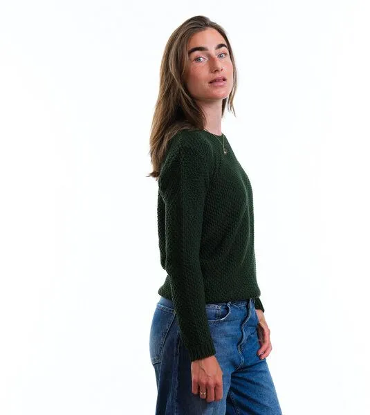 Gary Mash GARY MASH Pullover Lamona aus Biobaumwolle, Waldgrün, – Produktbild 2 von 4