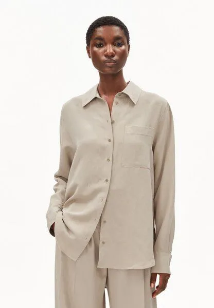 ARMEDANGELS ARMEDANGELS LINEN BLEND Damen Bluse aus Leinen-Mix, Sandstone, – Produktbild 1 von 4