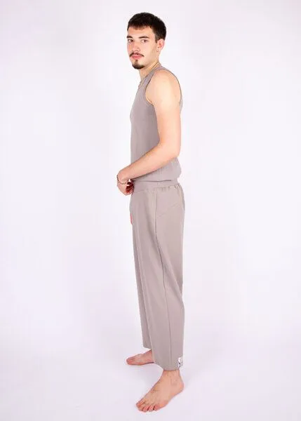 ÆVRIL ÆVRIL Unisex Yogahose // Dolphin Grey // Bio-Baumwolle – Produktbild 3 von 4