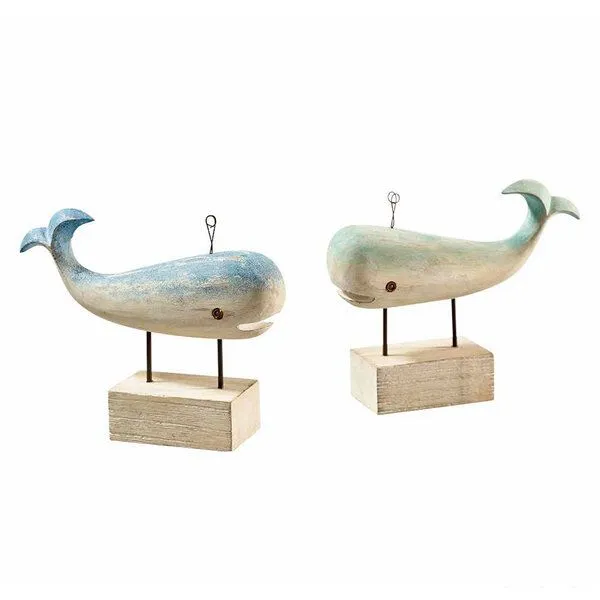 Mitienda Shop Mitienda Shop Wal Deko aus Holz, grün blau, Blau, – Produktbild 2 von 3