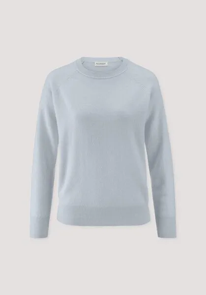 hessnatur hessnatur Strick Pullover Relaxed aus Cashmere mit Recycling-Anteil, Hellblau, – Produktbild 4 von 4