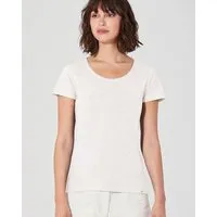 HempAge HempAge Damen T-Shirt mit Rollsaum Hanf/Bio-Baumwolle, Offwhite(weiß), – Produktbild 1 von 1