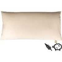 mudis mudis Kopfkissen 40 x 80 cm Hirseschalen/Schafschurwolle – Produktbild 1 von 1