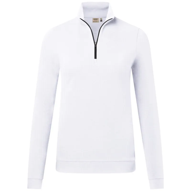 HAKRO HAKRO Zip-Longsleeve Piquè ECO #335 Gr. 2XL weiß – Produktbild 1 von 1