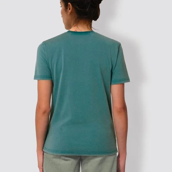 little kiwi little kiwi Unisex T-Shirt, Skater, Dyed hydro (grün-blau), – Produktbild 2 von 2