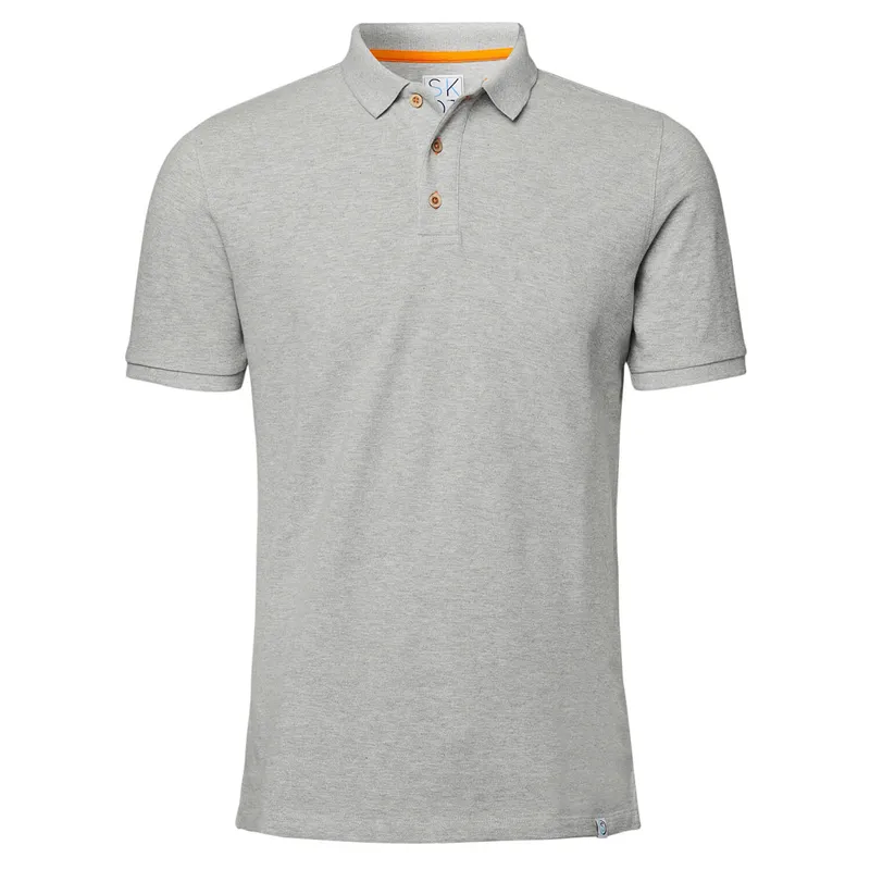 SKOT SKOT Herren vegan Polo, Hellgrau, – Produktbild 1 von 2
