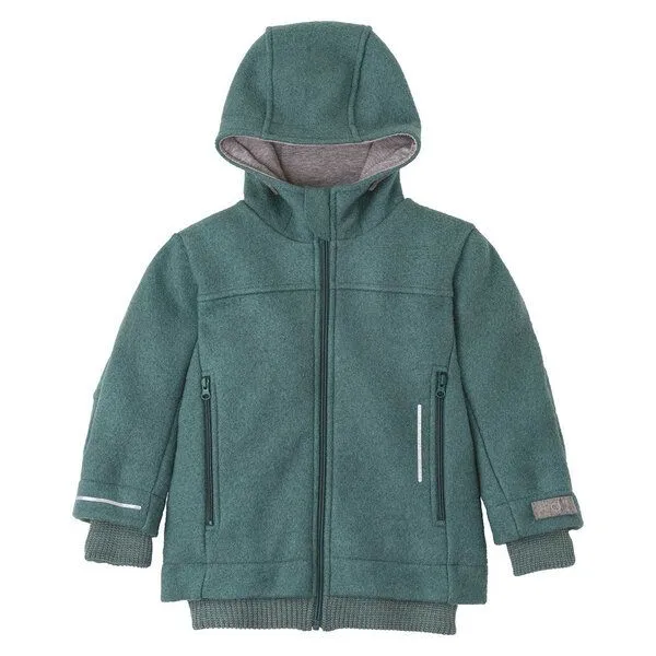 Disana Disana Kinder Bio Outdoor-Jacke Walk Merinowollle, Eukalyptus, – Produktbild 1 von 4