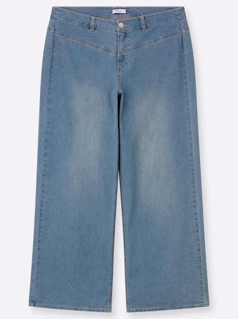 sheego Jeans blue-bleached, Blue-bleached, – Produktbild 2 von 2