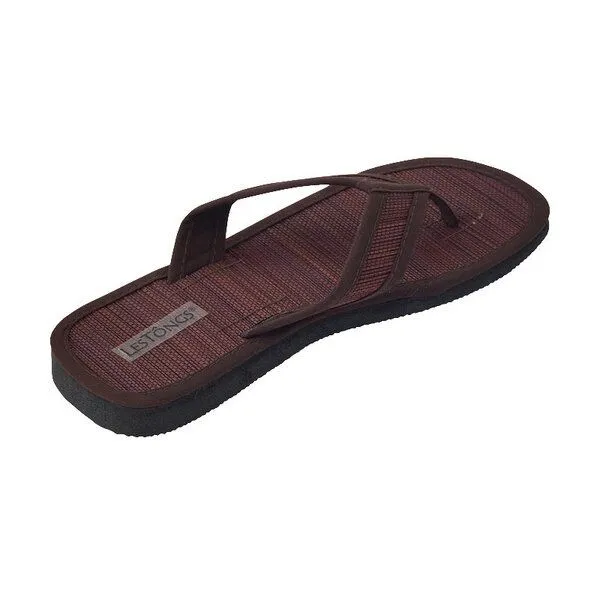 Les Tôngs Les Tôngs Juncus-V - Offene & vegane Zimtsandalen mit Zimtsohle Flip Flops, Braun, – Produktbild 3 von 4
