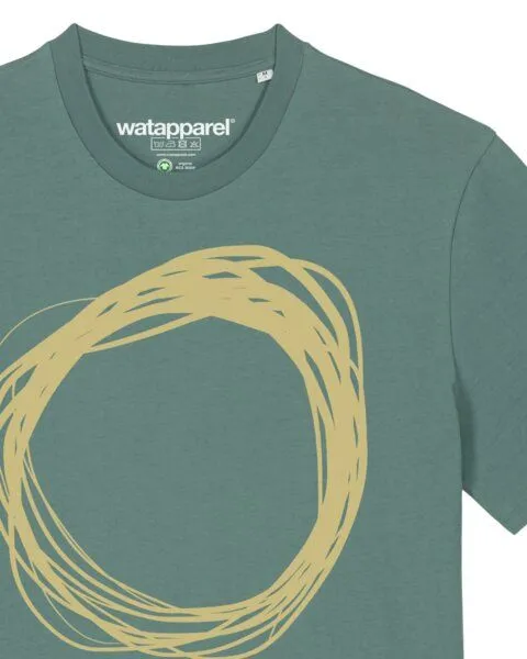 watapparel watapparel T-Shirt Unisex Kreis, Green bay, – Produktbild 3 von 3