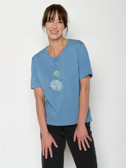 GreenBomb GREENBOMB Bloom Classic Nova - Kastiges T-Shirt aus Bio-Baumwolle / hochwertiger Print / GOTS / Fair & Vegan – Produktbild 1 von 1