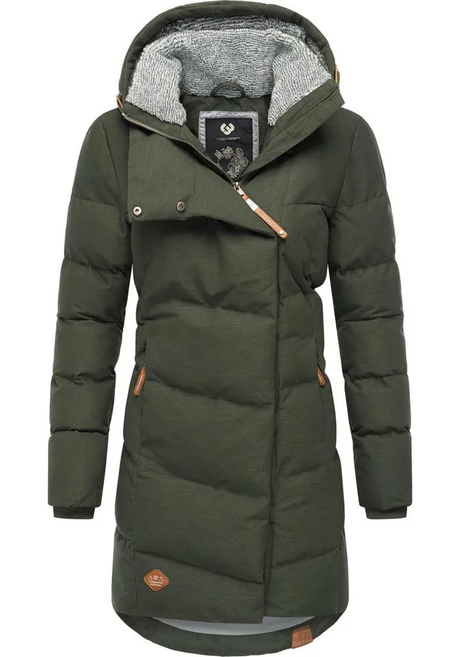 ragwear ragwear Wintermantel Pavla stylischer Winterparka mit Teddyfutter und Kapuze, Grün, – Produktbild 2 von 4