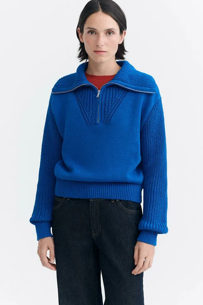 thinking mu Thinking MU Damen vegan Pullover Tanit Blue, Dunkelblau, – Produktbild 2 von 2