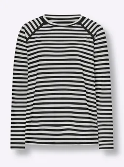 heine Ringelshirt schwarz-ecru-gestreift – Produktbild 1 von 1