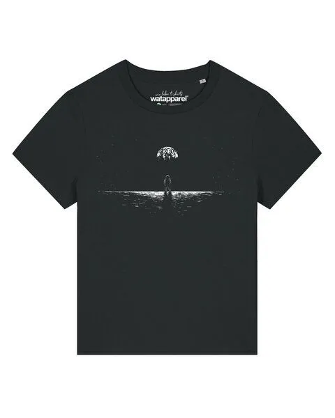 watapparel watapparel T-Shirt Frauen Lost in space, Black, – Produktbild 1 von 2