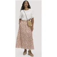 hessnatur hessnatur Gewebe Print Rock Maxi aus reiner Bio-Baumwolle, Cocos, – Produktbild 1 von 1