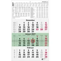 Zettler Zettler Dreimonatskalender aus Recyclingpapier, 2027 – Produktbild 1 von 1