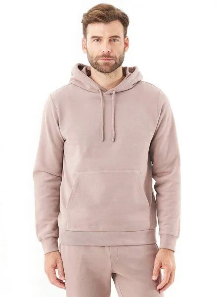 ORGANICATION ORGANICATION ESSENTIALS-HOOLDEN-Soft Touch Hoodie aus Bio-Baumwolle, Braun(mocha), – Produktbild 1 von 3