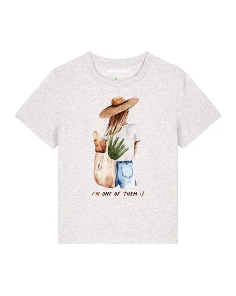 watapparel watapparel T-Shirt Frauen I'm one of them, Cool heather grey, – Produktbild 1 von 4