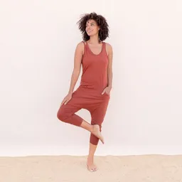 Jaya Jaya TORI - Damen - lockerer Jumpsuit für Yoga und Freizeit aus Tencel-Biobaumwoll-Mix – Produktbild 1 von 1
